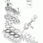 Formula III 600 LT 01- cylinder, exhaust manifold (599)