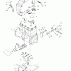 MX Z X 400 LC Крепление двигателя и глушитель