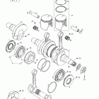Skandic 380/500 01- crankshaft and pistons (377)