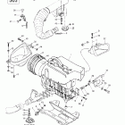 Touring E 01- engine support and muffler (443, 503)
