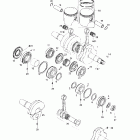 Formula Z 670 Коленвал и поршни