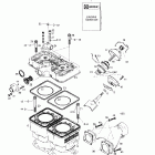Summit 500/583/670 01- cylinder, exhaust manifold (670)
