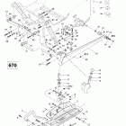 MX Z 500/583/670 07- front suspension and ski (670)