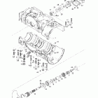 Formula Z 670 01- crankcase, rotary valve, water pump