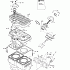 MX Z 500/583/670 Цилиндр, выпускной коллектор (494)