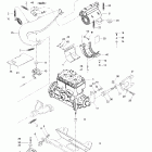 Formula Z 670 Крепление двигателя и глушитель