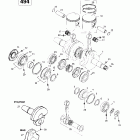 Grand Touring 500/583 Коленчатый вал и поршень (494)