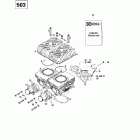 Formula Sl 01- cylinder, intake exhaust manifold (503)