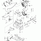 Grand Touring 500/583 Крепление двигателя и глушитель (583)