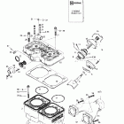 Summit 500/583/670 Цилиндр, выпускной коллектор  (583)