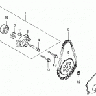 TRX200D Масляный насос