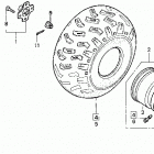 TRX200D Заднее колесо