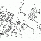 TRX200D Крышка картера левая