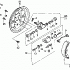TRX200D Передний тормоз