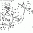TRX200D Главный тормозной цилиндр - передний