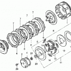 TRX200D Сцепление