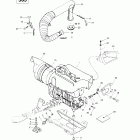 Touring E LT 01- engine support and muffler (503)