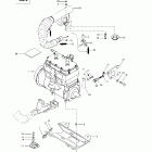 Grand Touring 500/583 Крепление двигателя и глушитель (494)