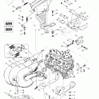 Mach Z 01- engine support and muffler (699, 809)