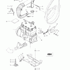Formula 583 Крепление двигателя и глушитель (494)