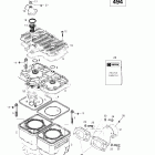 Skandic Super Wide Track Цилиндр, выпускной коллектор (494)
