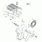 Skandic 380/500 01- cooling system  fan (377)