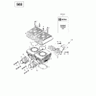 Touring E LT Цилиндр, выпускной коллектор (503)