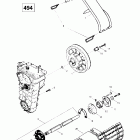 Skandic Super Wide Track 05- drive axle, track and belt guard (494)