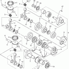 Venture 700 Коленчатый вал и Поршень