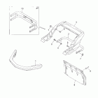 Venture 600 Бампер, Багажник. Брызговик