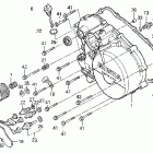 TRX300 Крышка картера правая