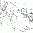 TRX300 Крышка картера левая