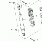 TRX300 Задний амортизатор