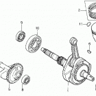 TRX300 Коленвал и поршни
