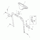 SX 600R Кронштейн крепления (паук рулевой)