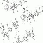 V-MAX 500-VT500C/VX500ERC Крепление двигателя