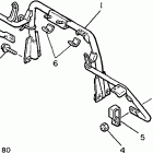 PHAZER-PZ480STC Кронштейн крепления (паук рулевой)