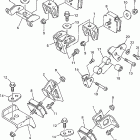 SRX600C Крепление двигателя