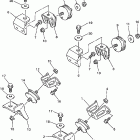 VMAX 500 SX-VX500SXBC Крепление двигателя