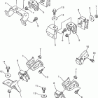 VENTURE 600-VT600C/VT700C Крепление двигателя