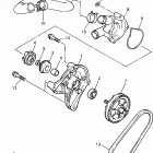 VMAX 500 XTC DELUXE (ELEC START)-VX500XTCDB/VX600XTCDB Водяной насос