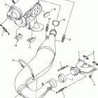 VMAX 500 XT-VX600XTB/VX500XTB Выхлопная система