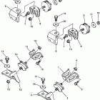 VMAX 500 XT-VX600XTB/VX500XTB Крепление двигателя