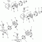 MOUNTAIN MAX 700600-MM700PB/MM600PB Engine bracket for mm600