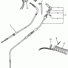 VMAX 500 XTC DELUXE (ELEC START)-VX500XTCDB/VX600XTCDB Трос управления