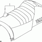 VMAX 700 XTC-VX700XTCPB/VX700XTCB/VX700XTCDB Alternate single seat assy