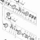 VMAX 500 XTC DELUXE (ELEC START)-VX500XTCDB/VX600XTCDB Коленчатый вал и Поршень