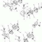 VMAX 700 XTC-VX700XTCPB/VX700XTCB/VX700XTCDB Крепление двигателя