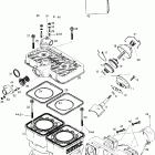 Summit 670 01- cylinder and exhaust manifold 670