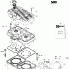 Grand Touring 500 01- cylinder and exhaust manifold 500